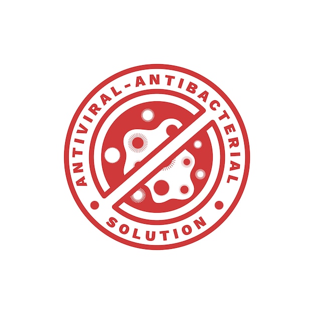 Modèle de logo antibactérien