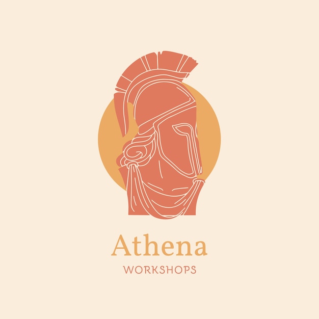 Modèle De Logo Athena Design Plat