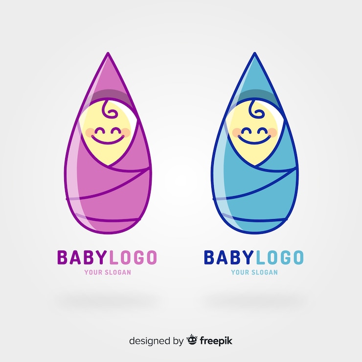 Vecteur gratuit modèle de logo bébé