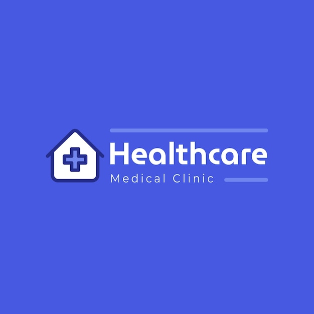 Vecteur gratuit modèle de logo de bureau de médecin