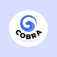 Vecteur gratuit modèle de logo cobra créatif