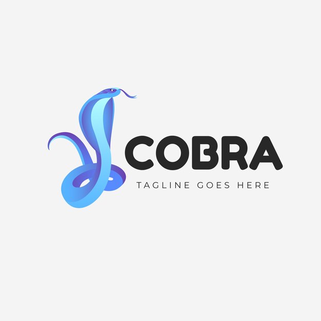 Modèle de logo cobra créatif