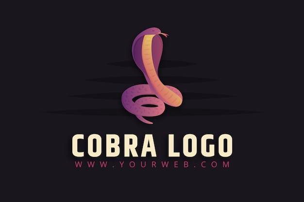 Modèle de logo cobra créatif
