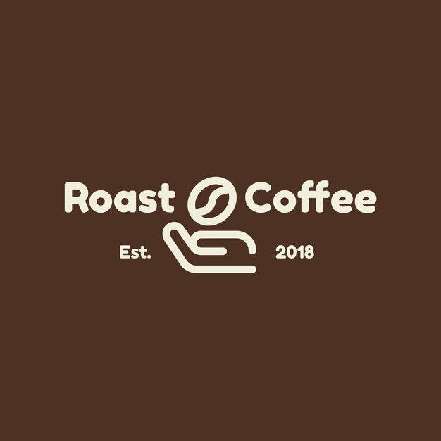 Modèle de logo du café