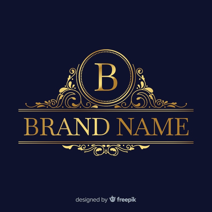 Vecteur gratuit modèle de logo élégant doré