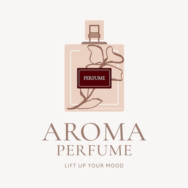 Vecteur gratuit modèle de logo d'entreprise esthétique, vecteur de conception de marque de parfumerie