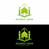 Vecteur gratuit modèle de logo islamique