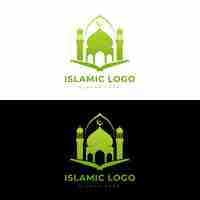 Vecteur gratuit modèle de logo islamique