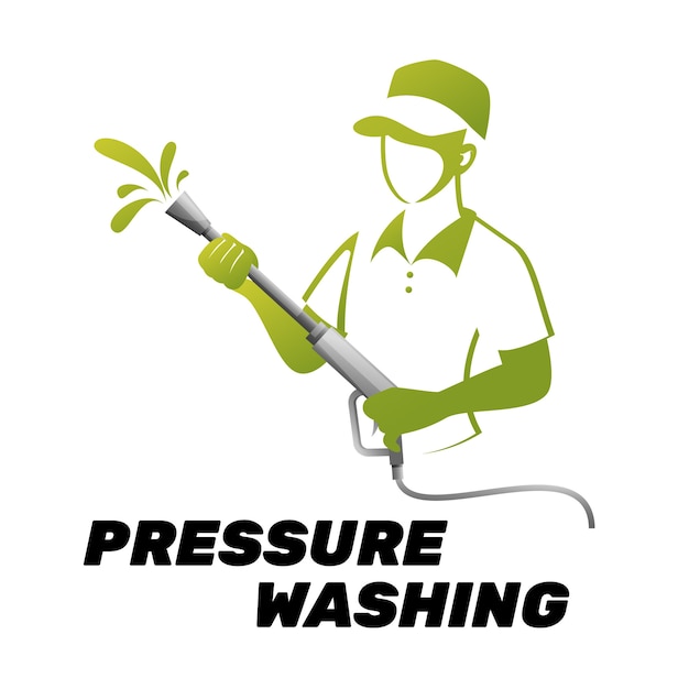 Vecteur gratuit modèle de logo de lavage à pression
