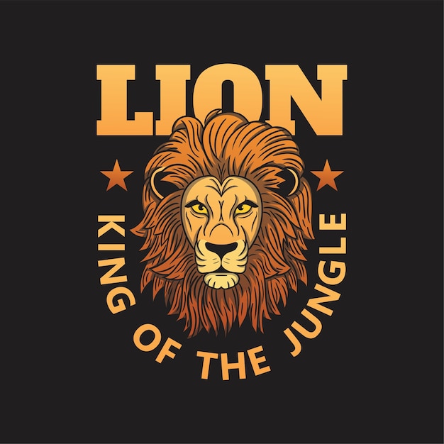Modele De Logo Lion Roi De La Jungle Vecteur Premium