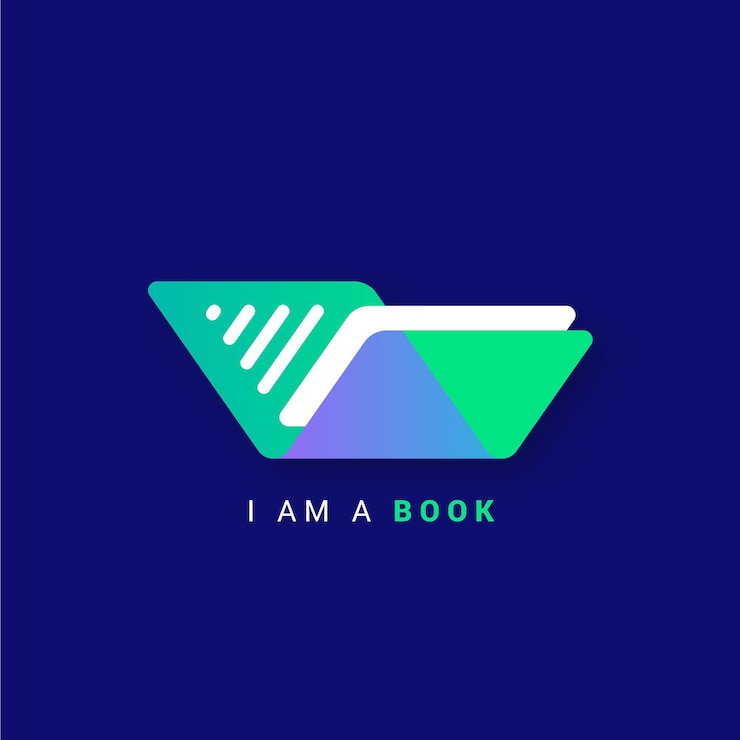 Vecteur gratuit modèle de logo de livre dégradé