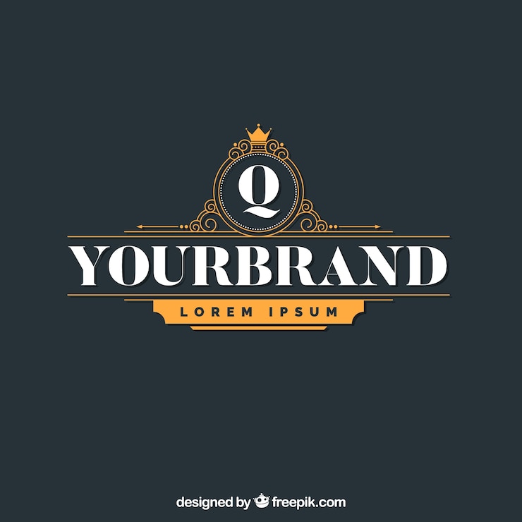 Vecteur gratuit modèle de logo de luxe