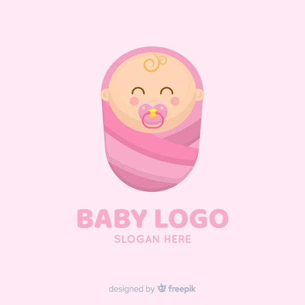 Modèle de logo magasin bébé charmant avec un style moderne