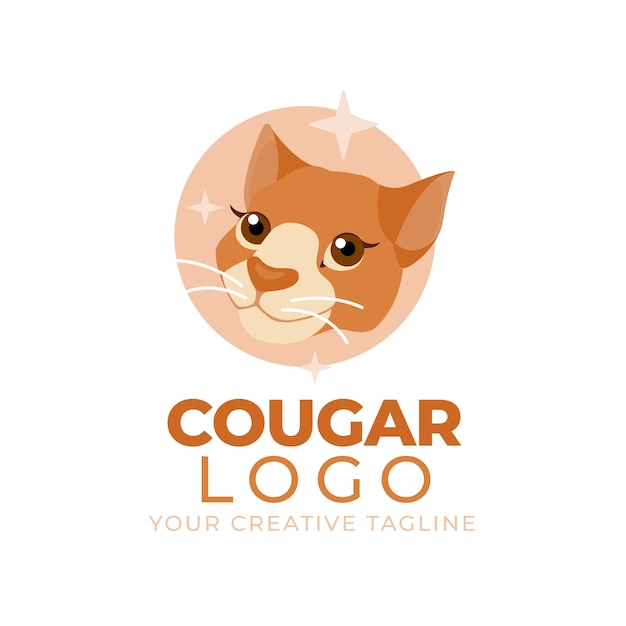 Modèle De Logo De Marque Cougar