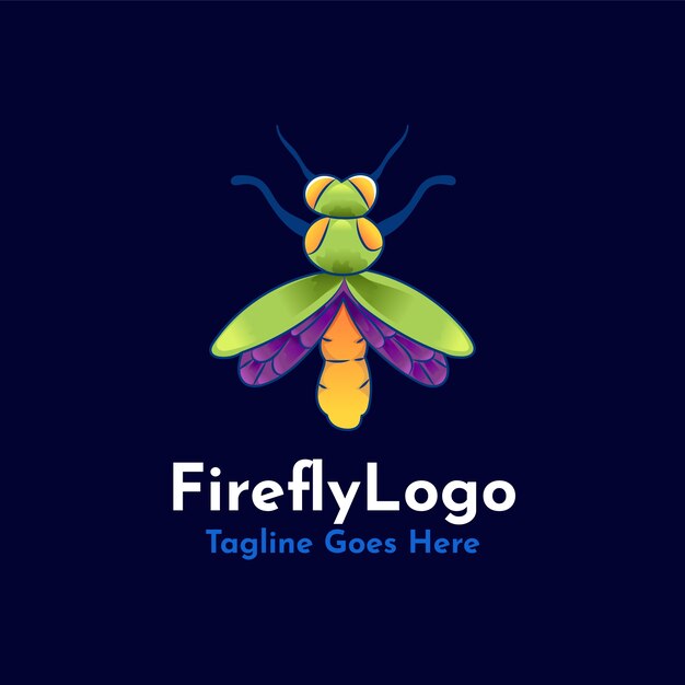 Modèle de logo de marque Firefly