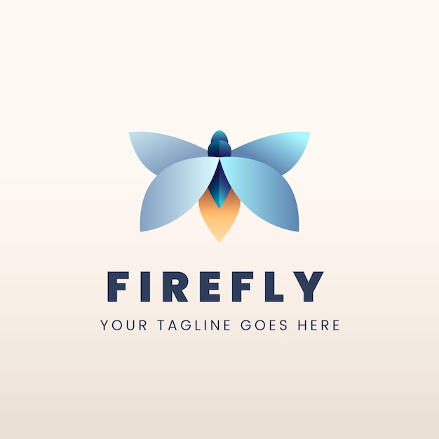 Vecteur gratuit modèle de logo de marque firefly