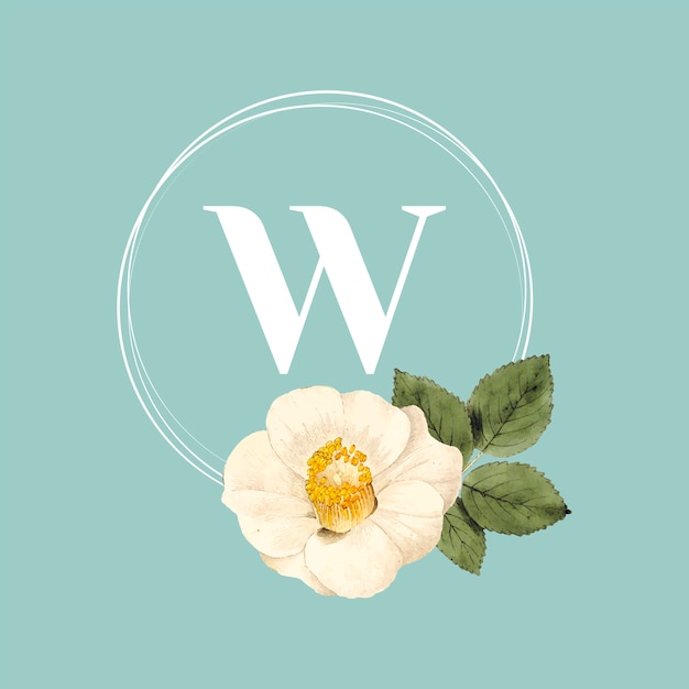 Vecteur gratuit modèle de logo de marque de fleur