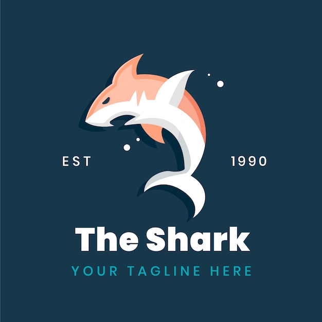 Modèle De Logo De Marque De Requin