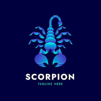 Modèle de logo de marque scorpion