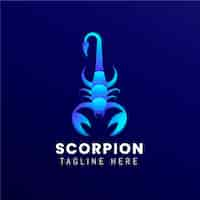 Vecteur gratuit modèle de logo de marque scorpion