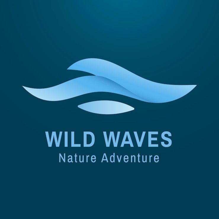 Vecteur gratuit modèle de logo de mer moderne, illustration créative de l'eau pour vecteur d'entreprise