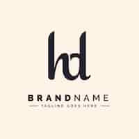 Vecteur gratuit modèle de logo monogramme hd