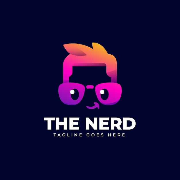 Modèle De Logo De Nerd Créatif