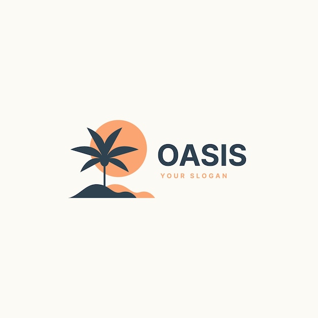 Modèle de logo Oasis