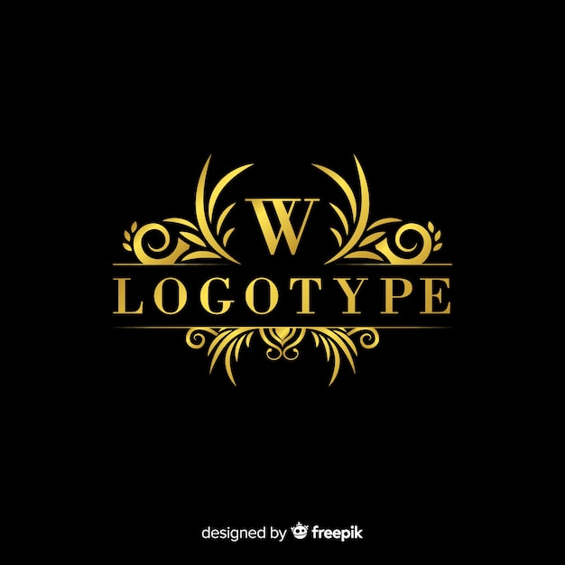 Modèle de logo ornement élégant