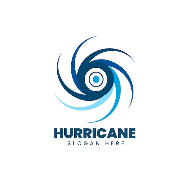 Vecteur gratuit modèle de logo d'ouragan créatif