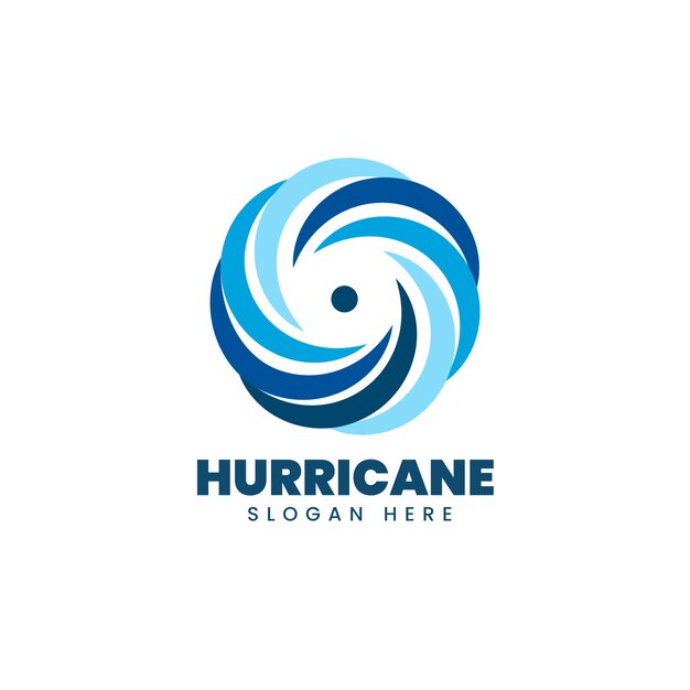 Modèle de logo d'ouragan créatif