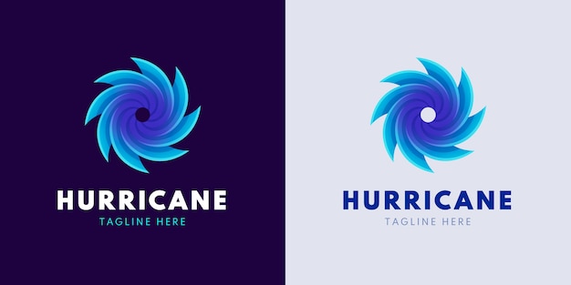 Modèle de logo d'ouragan professionnel