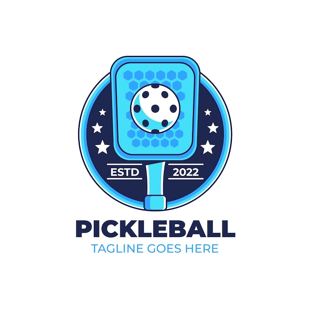 Modèle De Logo De Pickleball