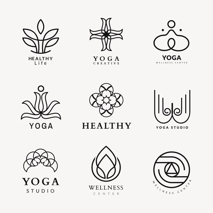 Vecteur gratuit modèle de logo de spa de beauté, conception professionnelle pour l'ensemble de vecteurs d'affaires de santé et de bien-être