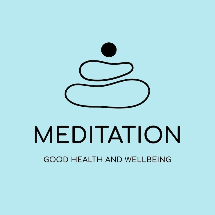 Vecteur gratuit modèle de logo de spa, vecteur de conception de marque d'entreprise de santé et de bien-être, texte de méditation