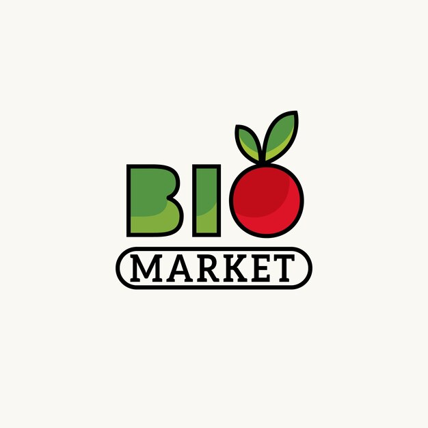 Modèle de logo de supermarché