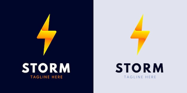 Modèle de logo de tempête professionnel