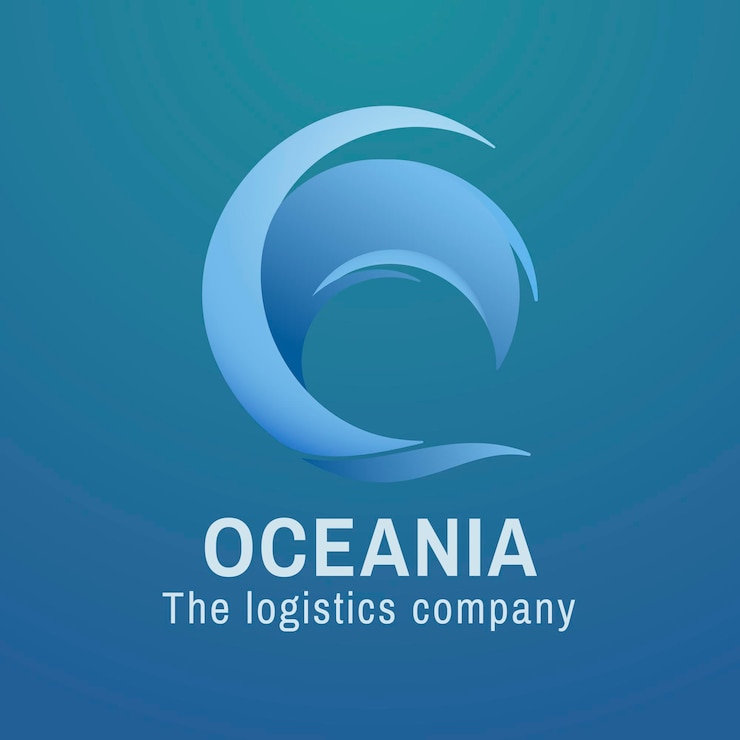 Vecteur gratuit modèle de logo de vague océanique, entreprise de l'eau, vecteur graphique animé