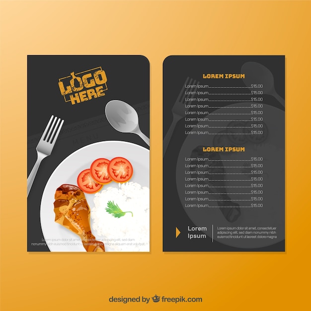 Modèle De Menu De Restaurant