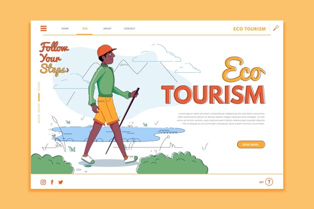 Modèle De Page De Destination écotourisme