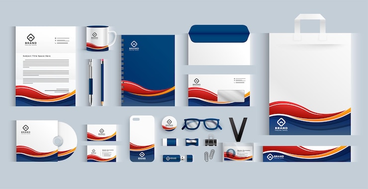 Vecteur gratuit modèle de papeterie de bureau professionnel pour l'image de marque de l'entreprise ou le vecteur de promotion
