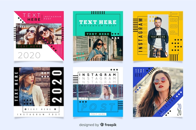 Modèle De Post-collecte Instagram Avec Photo