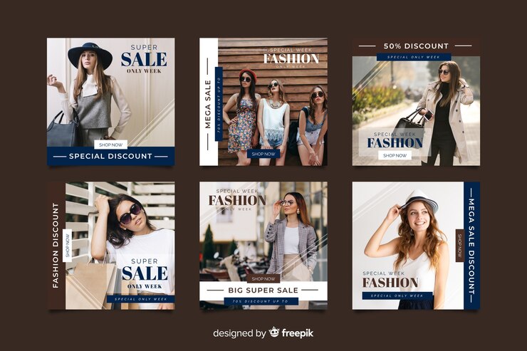 Vecteur gratuit modèle de post-collecte instagram avec photo