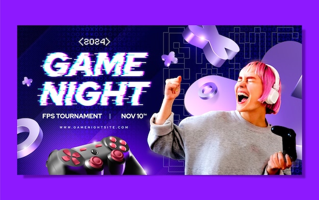 Le modèle de post Facebook de la soirée du jeu
