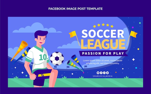 Modèle De Publication Facebook De Football