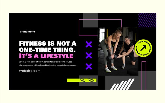 Modèle de publication Facebook pour un centre de remise en forme