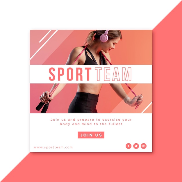 Modèle De Publication Instagram Sport