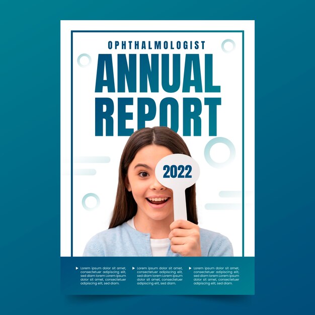 Modèle de rapport annuel d'ophtalmologiste dégradé
