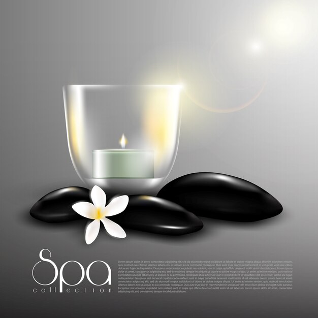 Modèle réaliste de spa de beauté