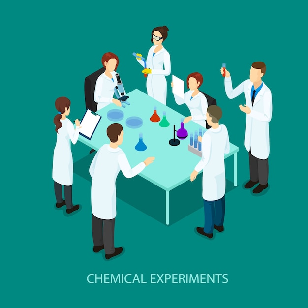 Modèle De Recherche Chimique Isométrique